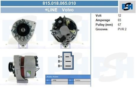 Генератор CV PSH 815018065010