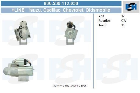 Стартер USA 1.7 kw CV PSH 830.530.112.030