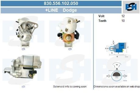 Стартер CV PSH 830556102050