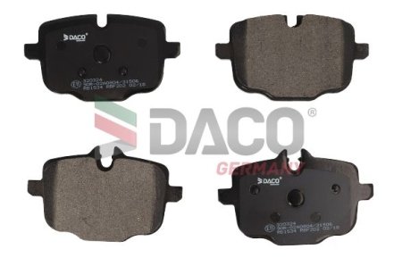 Колодки гальмівні (задні) BMW 5 (F10/F11)/6 (F12/F13) 09- (Girling) DACO DACO Germany 320324