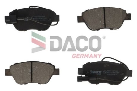 Гальмівні колодки Citroen Nemo Peugeot Bipper передні DACO Germany 320511