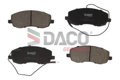 Колодки гальмівні (передні) Citroen C8/Peugeot 807 2.0/2.2 HDi 06- DACO DACO Germany 320612