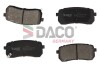 Колодки гальмівні (задні) Hyundai H-1 07-/iX55 08-12/Kia Carnival 05-15/Sorento 15- (Mando) Q+ DACO DACO Germany 321724 (фото 1)