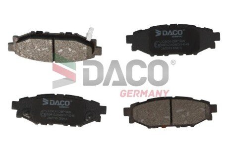 Колодки гальмівні (задні) Subaru Forester/Impreza 08-/Legacy 03-14/Outback 03-/Toyota GT 12- DACO DACO Germany 323634