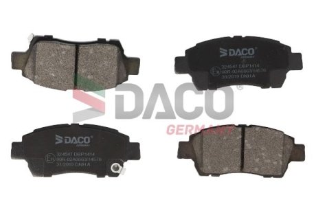 Колодки гальмівні TOYOTA YARIS 99-03 DACO Germany 324547