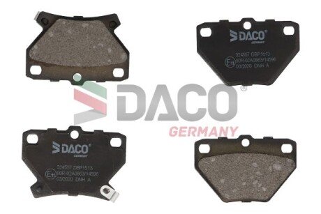 Колодки гальмівні (задні) Toyota Corolla 01-08/Prius 00-09/Yaris/Celica 99-05 DACO DACO Germany 324557