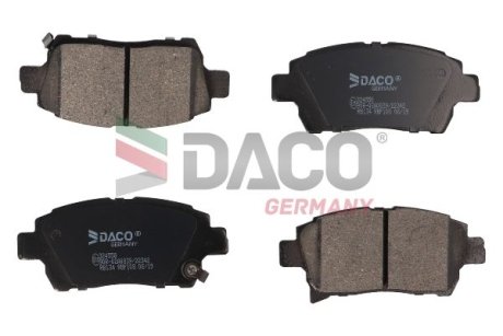 Колодки гальмівні TOYOTA YARIS 99- (+ABS) DACO Germany 324558