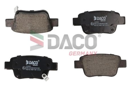 Гальмівні колодки DACO Germany 324563