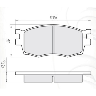 Дисковые тормозные колодки, комплект DAFMI DAFMI / INTELLI D114E