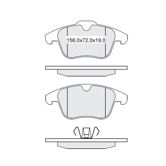 DAFMI Торм. кол. пер. FORD Mondeo 07- S-MAX 06- Galaxy 06- DAFMI DAFMI / INTELLI D119E