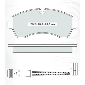 DAFMI INTELLI Тормозные колодки пер. DB Sprinter 06- DAFMI DAFMI / INTELLI D124E