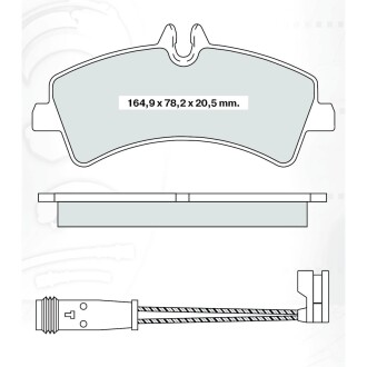 DAFMI INTELLI Тормозные колодки зад. DB Sprinter 06- DAFMI DAFMI / INTELLI D127E