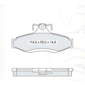 Гальмівні колодки DAFMI DAFMI / INTELLI D135E (фото 1)