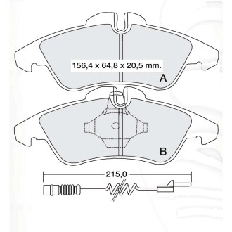 Гальмівні колодки DAFMI DAFMI / INTELLI D145E