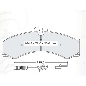 Гальмівні колодки DAFMI DAFMI / INTELLI D146E