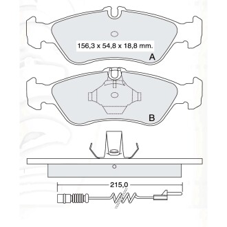 Гальмівні колодки DAFMI DAFMI / INTELLI D148E