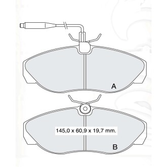 Гальмівні колодки DAFMI DAFMI / INTELLI D149E