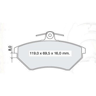 Гальмівні колодки DAFMI DAFMI / INTELLI D151E