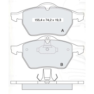 Гальмівні колодки DAFMI DAFMI / INTELLI D156E