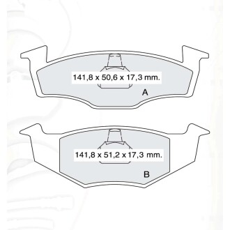 Гальмівні колодки DAFMI DAFMI / INTELLI D157E