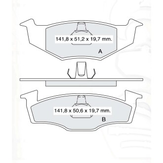 Гальмівні колодки DAFMI DAFMI / INTELLI D158E (фото 1)