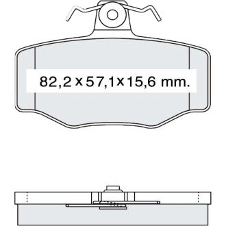 Гальмівні колодки DAFMI DAFMI / INTELLI D163E