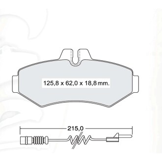 Гальмівні колодки DAFMI DAFMI / INTELLI D167E