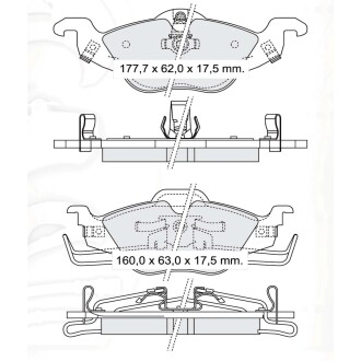 Гальмівні колодки DAFMI DAFMI / INTELLI D184EI