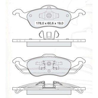 Гальмівні колодки DAFMI DAFMI / INTELLI D189E