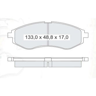 Гальмівні колодки DAFMI DAFMI / INTELLI D190E