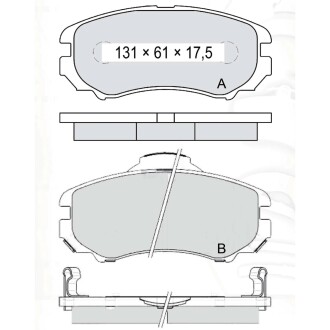 Гальмівні колодки DAFMI DAFMI / INTELLI D191E (фото 1)