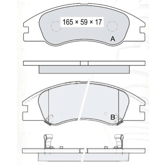 Гальмівні колодки DAFMI DAFMI / INTELLI D193E (фото 1)