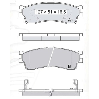 Гальмівні колодки DAFMI DAFMI / INTELLI D196E