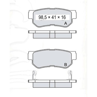 Гальмівні колодки DAFMI DAFMI / INTELLI D198E