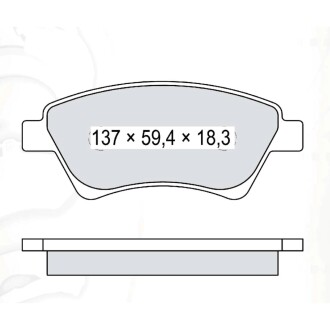 Гальмівні колодки DAFMI DAFMI / INTELLI D202E