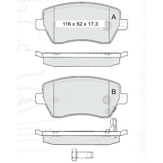 Гальмівні колодки DAFMI DAFMI / INTELLI D204E