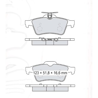 Гальмівні колодки DAFMI DAFMI / INTELLI D206E