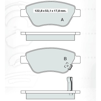 Колодка гальм. диск. MAZDA 6 передн. (Intelli) DAFMI / INTELLI D207E