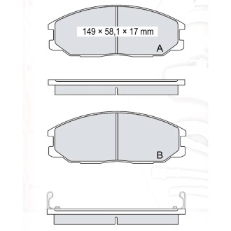 Гальмівні колодки DAFMI DAFMI / INTELLI D209E