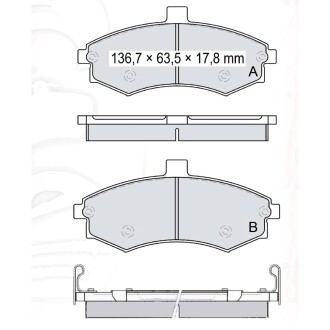 Гальмівні колодки DAFMI DAFMI / INTELLI D214E