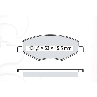 Гальмівні колодки DAFMI DAFMI / INTELLI D216E