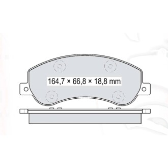 Гальмівні колодки DAFMI DAFMI / INTELLI D217E