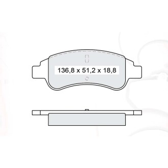 Колодка гальм. диск. CITROEN C4 передн. (Intelli) DAFMI / INTELLI D219E