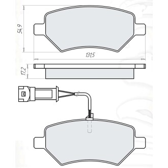 Колодки тормозные дисковые, к-кт. DAFMI DAFMI / INTELLI D220E