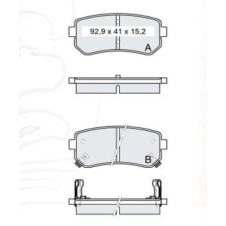 Дисковые тормозные колодки, комплект DAFMI DAFMI / INTELLI D234E (фото 1)