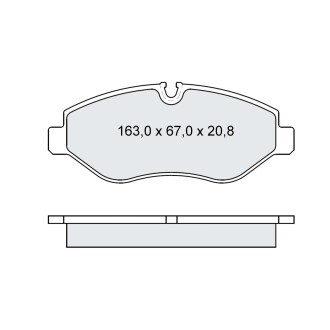 Колодка гальм. диск. MB SPRINTER передн. (Intelli) DAFMI / INTELLI D236E