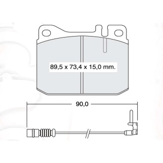 Гальмівні колодки DAFMI DAFMI / INTELLI D242E