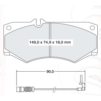 Гальмівні колодки DAFMI DAFMI / INTELLI D261E