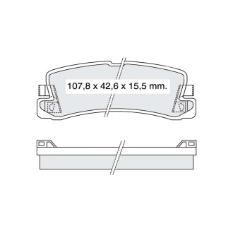 Гальмівні колодки DAFMI DAFMI / INTELLI D288E