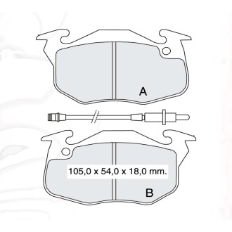 Гальмівні колодки DAFMI DAFMI / INTELLI D294E